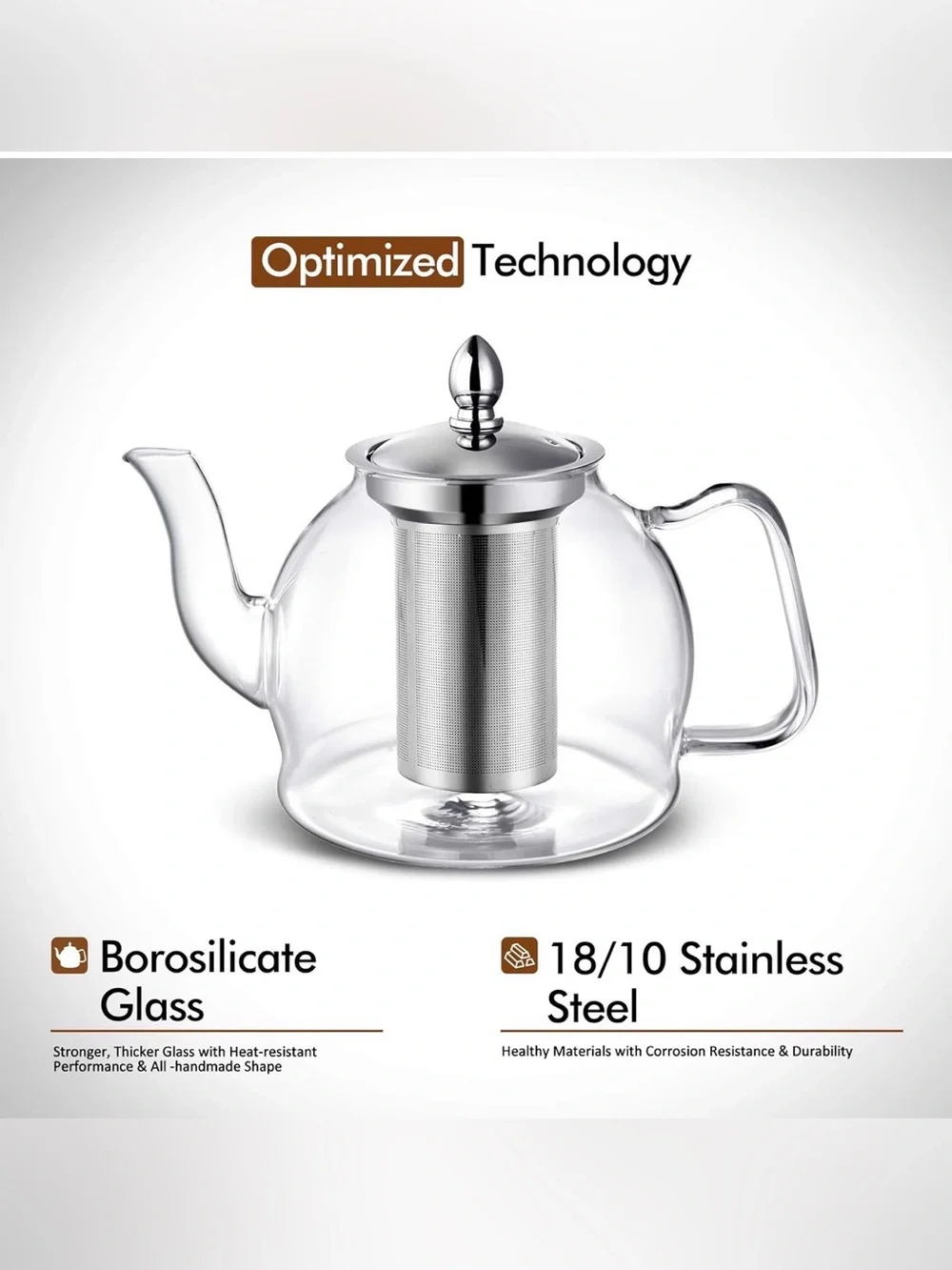 Glass Teapot with removable tea infuser